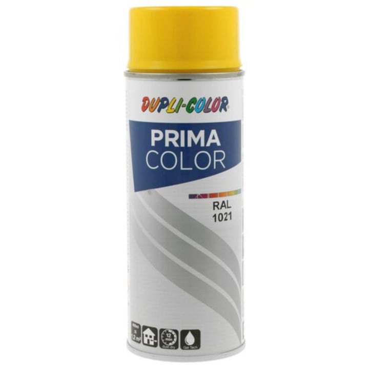 Спрей акрилна боя Dupli-Color Prima Color, интериор/екстериор, блестящо жълто, 400 ml