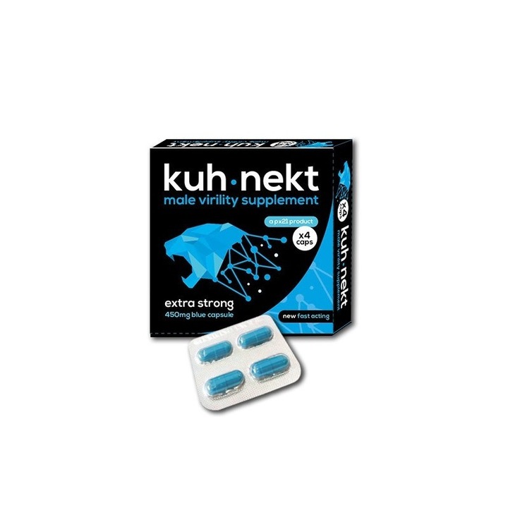 Supliment pentru virilitate masculina, Kuh-Nekt Blue, 4 capsule