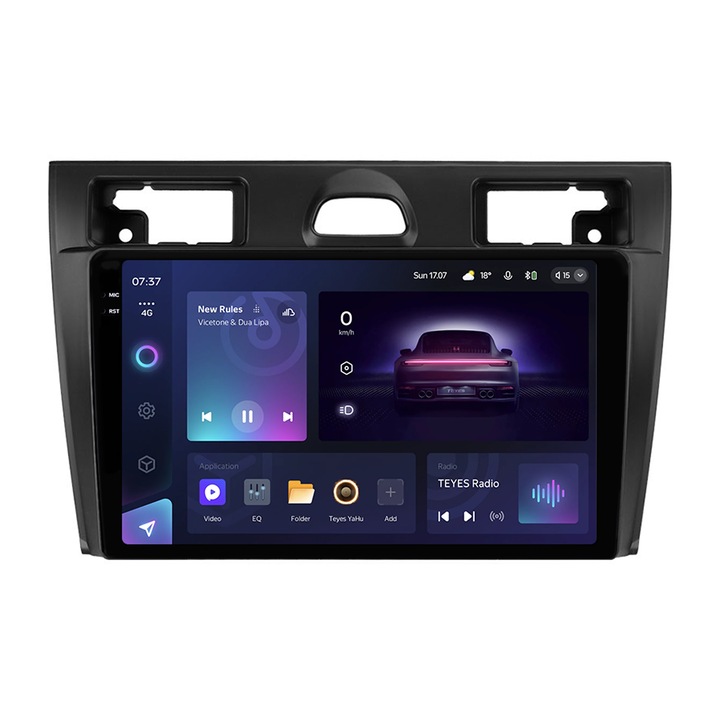 Navigatie Auto Teyes CC3 2K 360° Ford Fiesta 5 2002-2008 6+128GB 9.5" QLED Octa-core 2Ghz, Android 4G Bluetooth 5.1 DSP