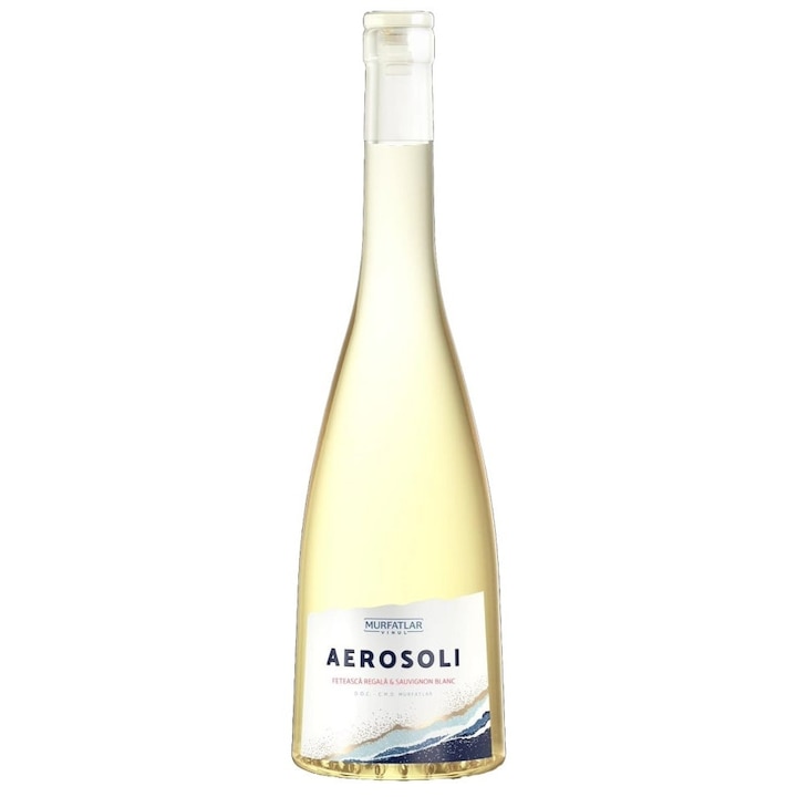 Vin alb Aerosoli, Feteasca Regala & Sauvignon Blanc, 750 ml, 12%vol, sec DOC-CMD Murfatlar