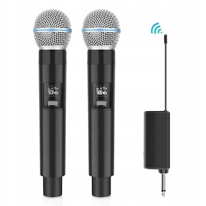 Phenyx Pro Microphone Sistem De Microfon Wireless Cu Husa, Set De Microfon Portabil Wireless Pentru Voce, Karaoke, Biserica, 2X30 Uhf Frecvente Reglabile, Raza De Actiune 60 M (Ptu-52 Phenyx Pro Microphone Sistem De Microfon Wireless Cu Husa, Set De Microfon Portabil Wireless Pentru Voce, Karaoke, Biserica, 2X30 Uhf Frecvente Reglabile, Raza De Actiune 60 M (Ptu-52