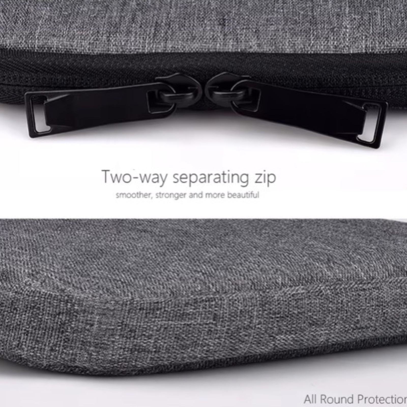 Husa de Protectie si Transport pentru Laptop/Tableta, Dimensiune maxima 13", Universala, Interior captusit cu microfibra, Textil, Negru