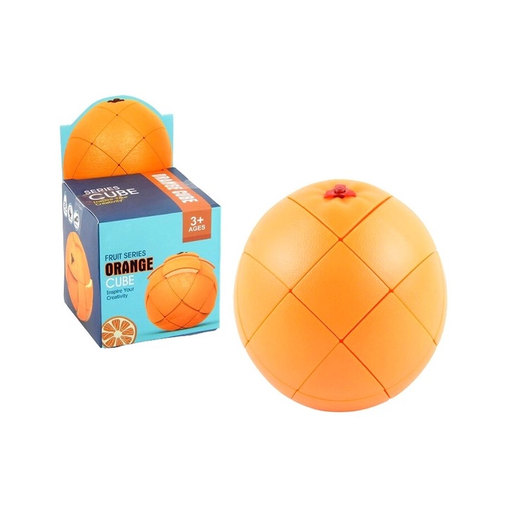 Jucarie tip Cub Rubik in forma de portocala