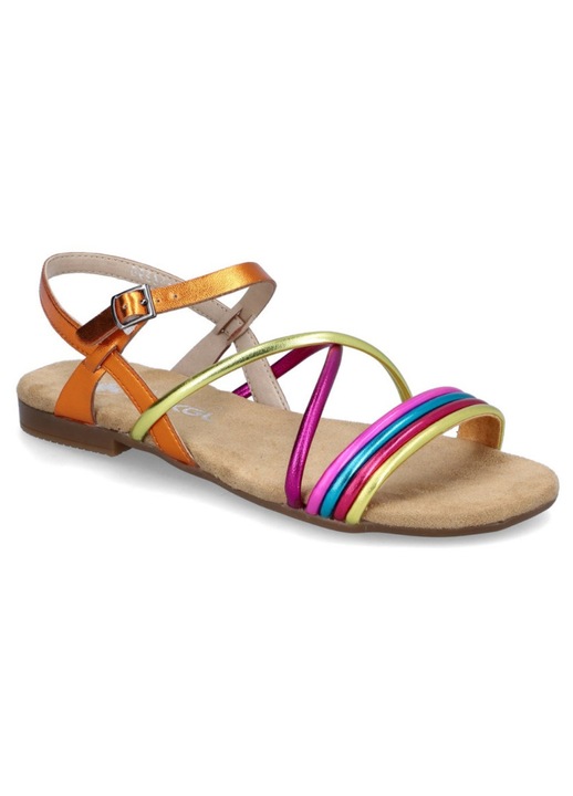 Rieker Sandale multicolore de dama Rieker cu bareta incrucisata 65263-90