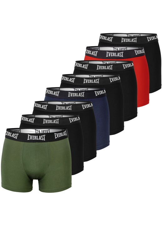 Set 8 boxeri bărbați Everlast BM402, lenjerie intimă din bumbac, multicolor, confortabili și rezistenți
