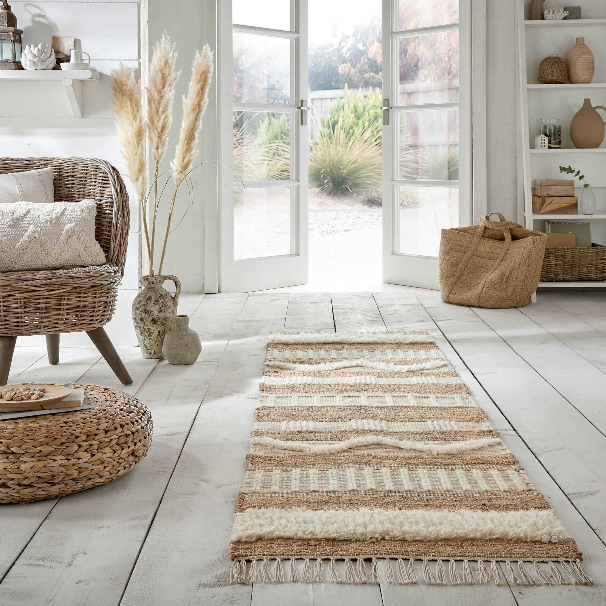 Covor traversa Flair Rugs Medina Jute, 60 x 230 cm, 2000 g/m², 60