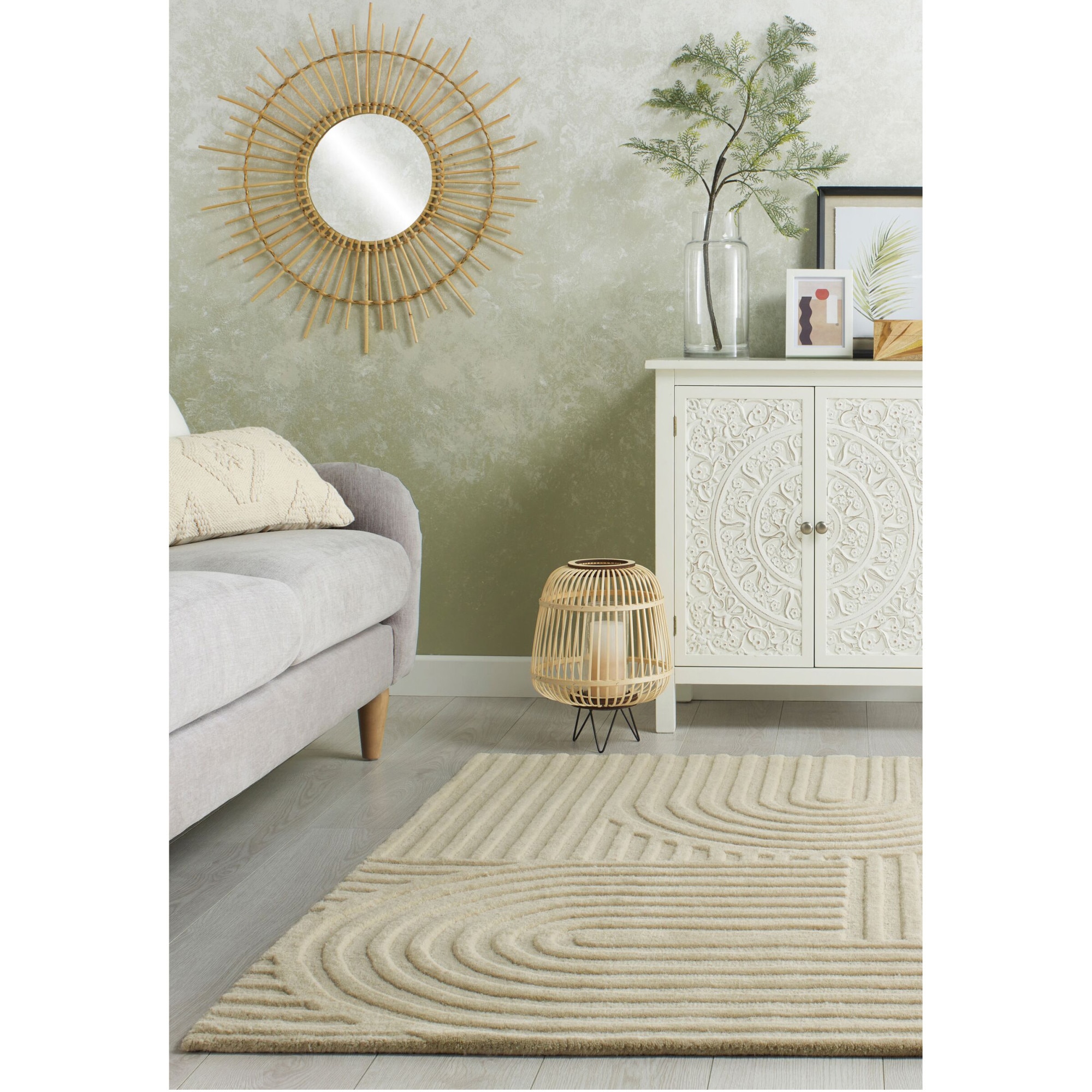 Covor dreptunghiular Flair Rugs Zen Garden, 160 x 230 cm, 3700 g/m² ...