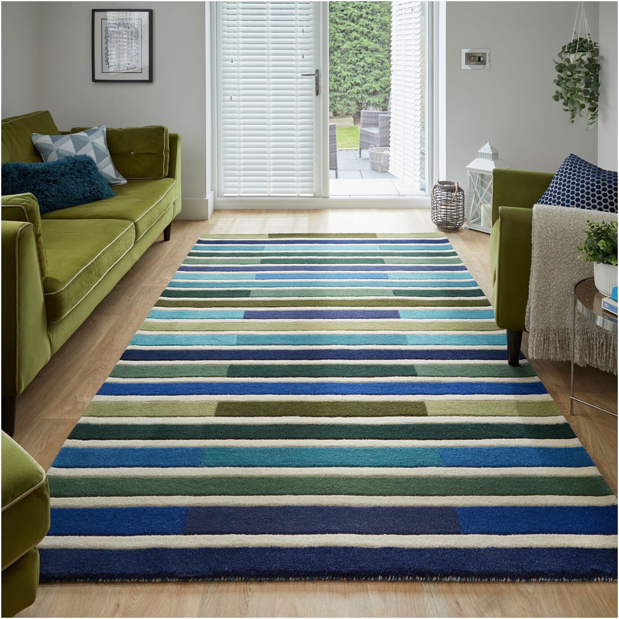 Covor dreptunghiular Flair Rugs Piano, 120 x 170 cm, 3700 g/m², 100% Lana, Multicolor