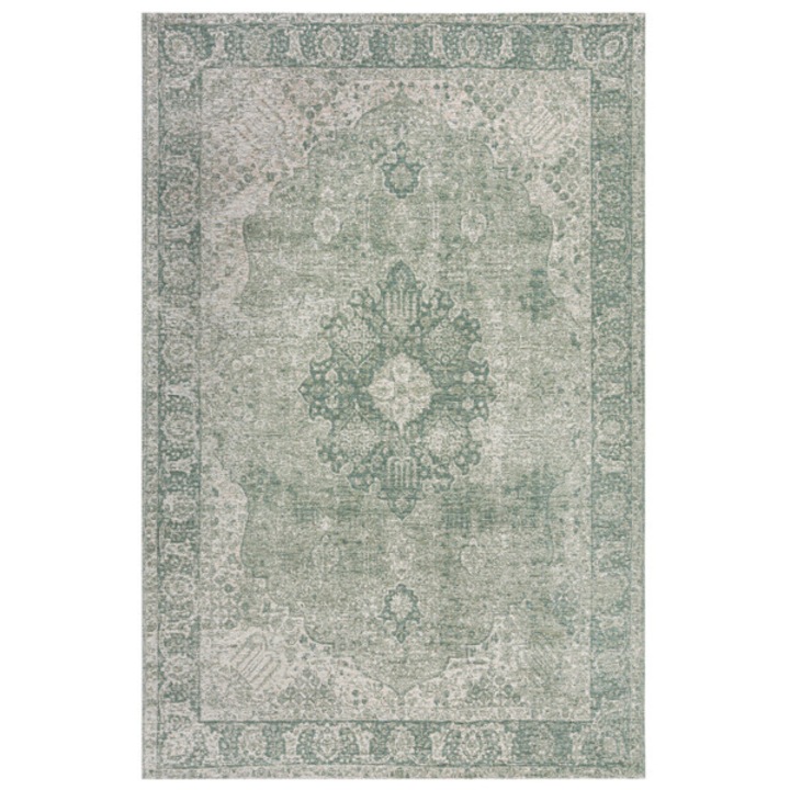 Covor dreptunghiular Flair Rugs Antique Traditional, 200 x 290 cm, 1100 g/m², 45% Acril, 36% Poliester, 11% Bumbac, 8% Viscoza, Verde