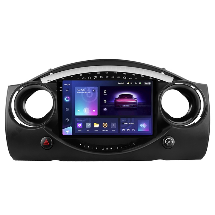 Navigatie Auto Teyes CC3 2K 360° MINI 2000-2006 6+128GB 9.5" QLED Octa-core 2Ghz, Android 4G Bluetooth 5.1 DSP