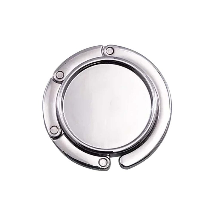 Carlig pentru geanta Argintiu de mana, metal, masa, 8 cm, Dalimag