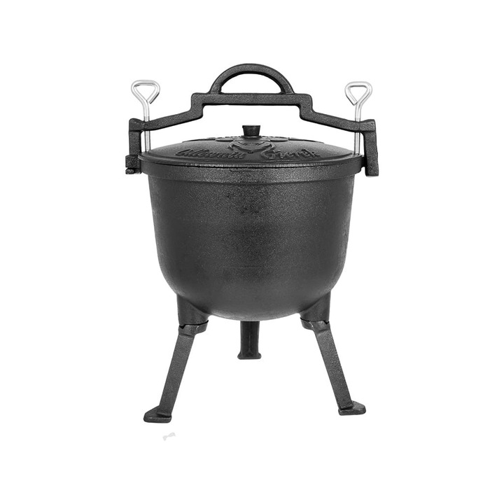 Ceaun din fonta GierekHoff GH 8008V, 8 litri pentru gratare
