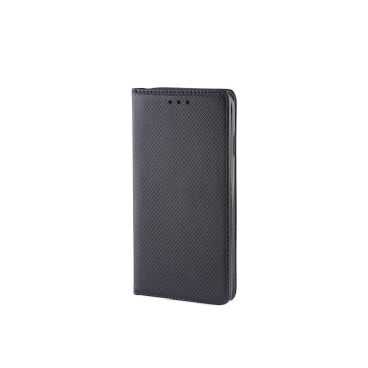 Husa tip carte, compatibila cu Samsung Galaxy A34 5G, premium flip book cu inchidere magnetica si functie stand, buzunar card, neagra