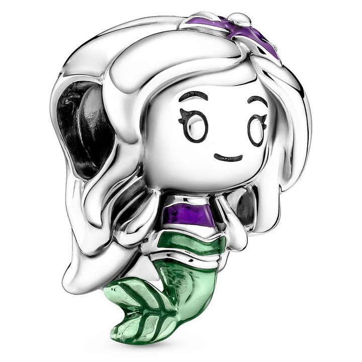 Pandantiv dama, seria Princess, argint 925, pentru bratara DIY