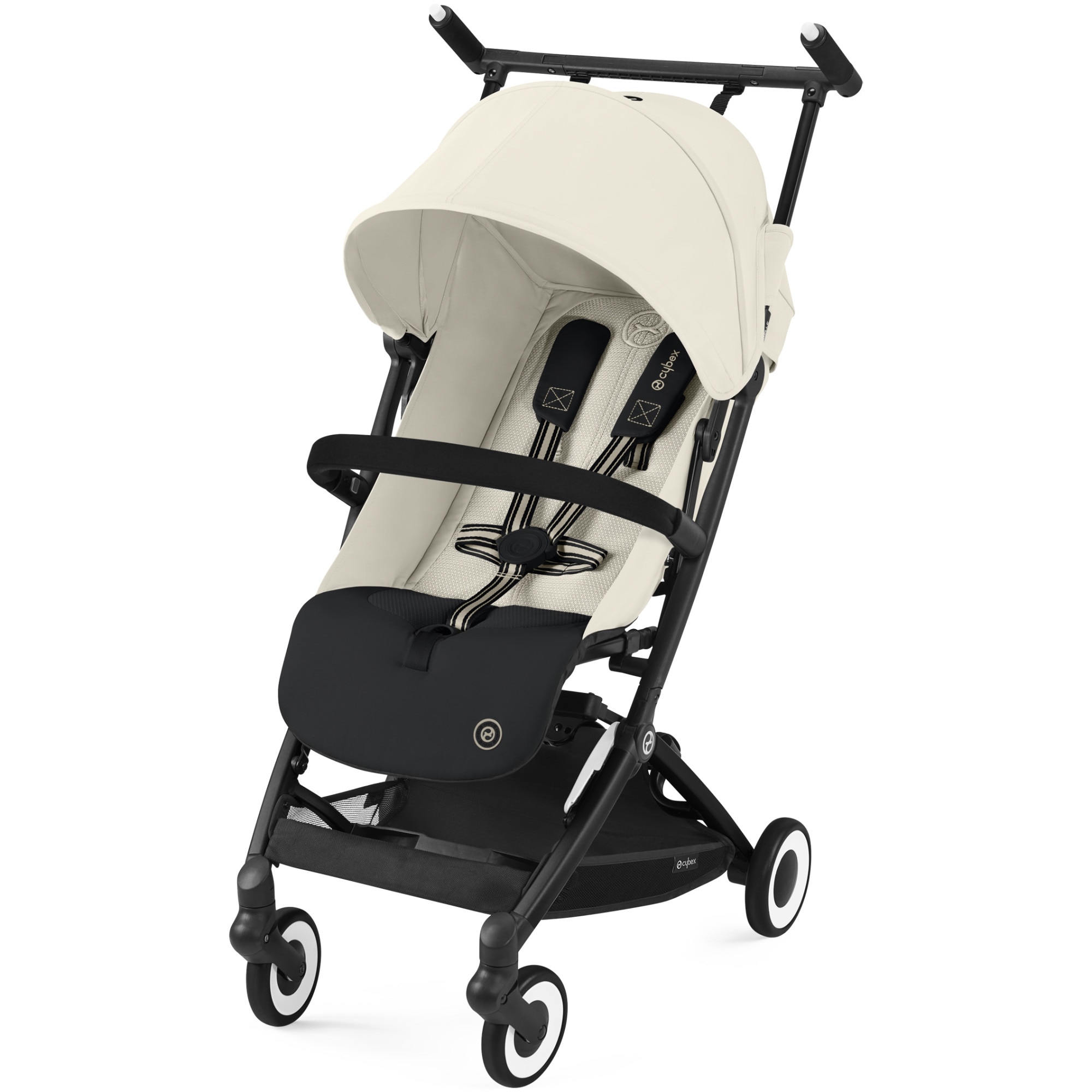 Carucior pentru bebelusi Cybex Gold Libelle Canvas White, cadru