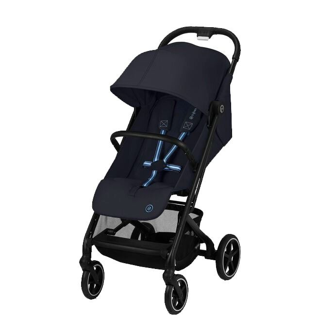Carucior pentru bebelusi Cybex Gold Beezy Dark Blue, cadru negru