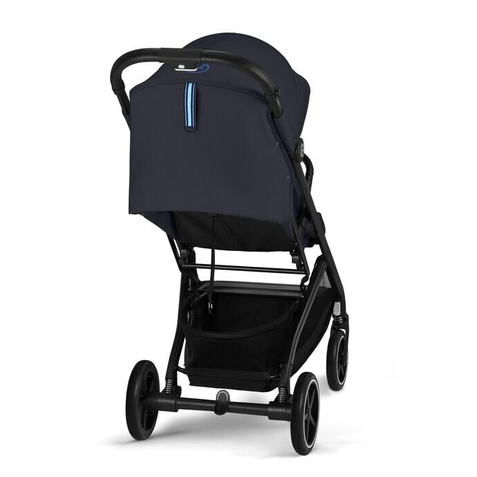 【KRAZY BEE】 FUSHICHOURUSHGUARD XL Carucior pentru bebelusi Cybex Gold Beezy Dark Blue, cadru negru