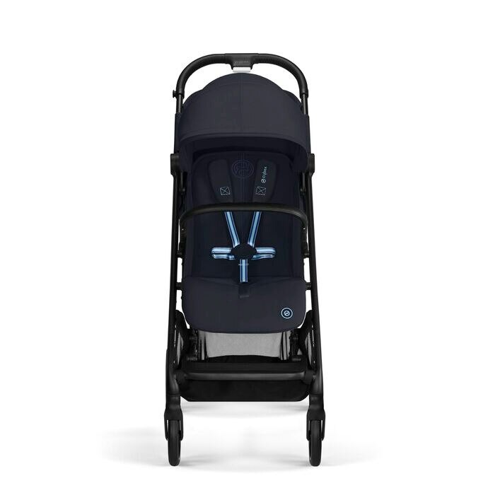【KRAZY BEE】 FUSHICHOURUSHGUARD XL Carucior pentru bebelusi Cybex Gold Beezy Dark Blue, cadru negru