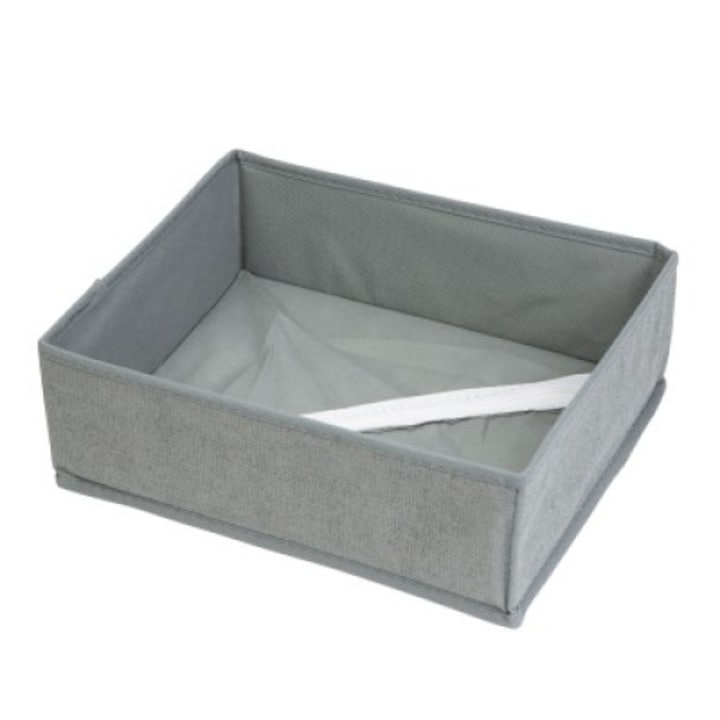 Cutie Depozitare din Textil - 30 x 26 x 10 cm - Gri