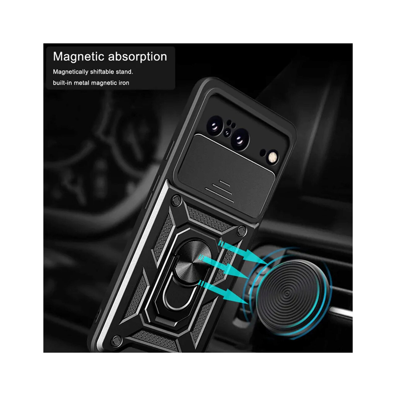 Husa pentru Google Pixel 9 Pro - Techsuit CamShield Series - Black