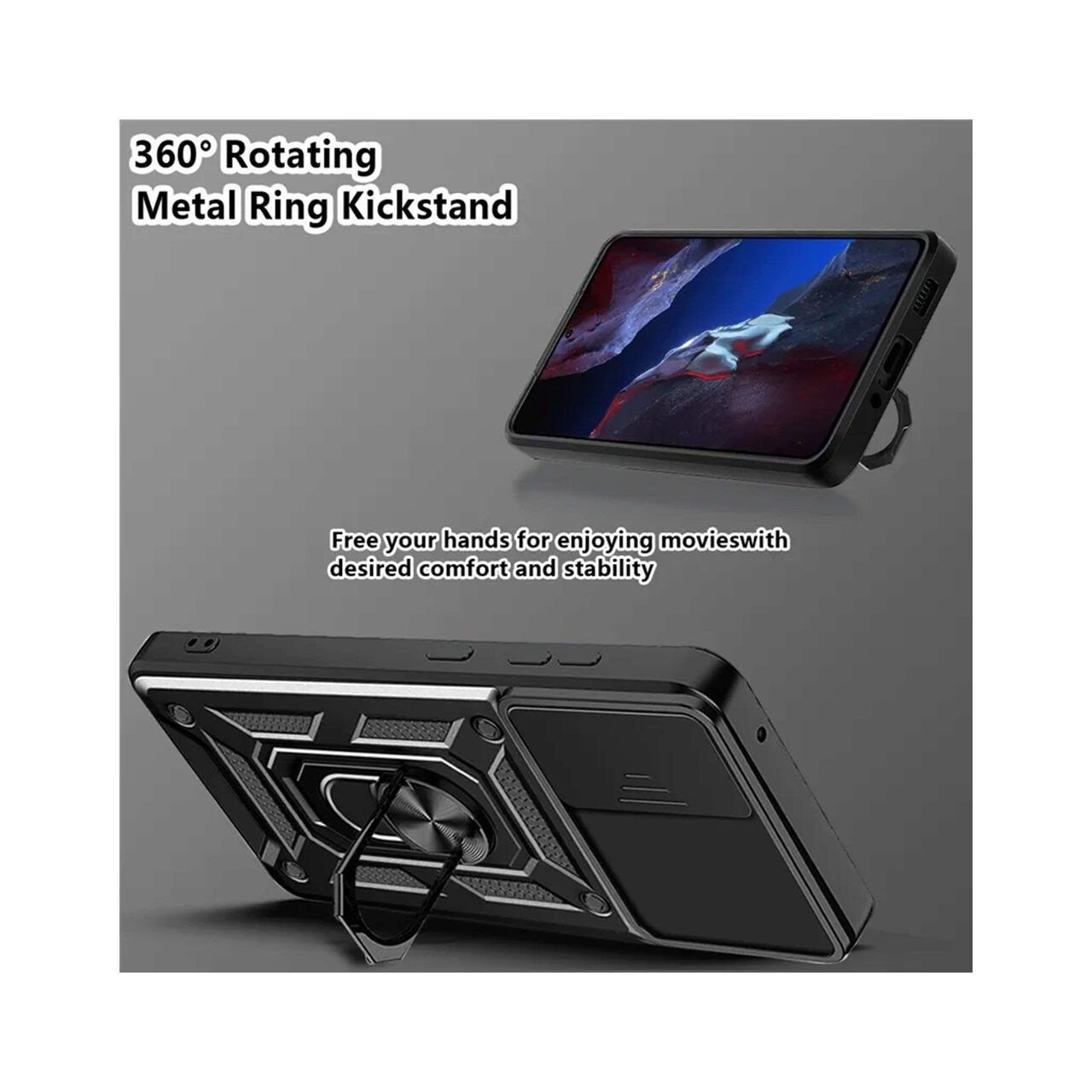 Husa pentru Google Pixel 9 Pro - Techsuit CamShield Series - Black
