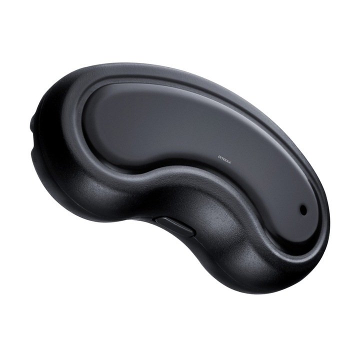 Dispozitivul Inteligent Anti-Sforait INTEXXA® cu Acumulator, Foloseste Tehnologie EMS, Detecteaza Automat Sforaitul si Controleaza Tulburarile Respiratorii cu Ajutorul Microcurentilor, pentru un Somn mai Bun, negru