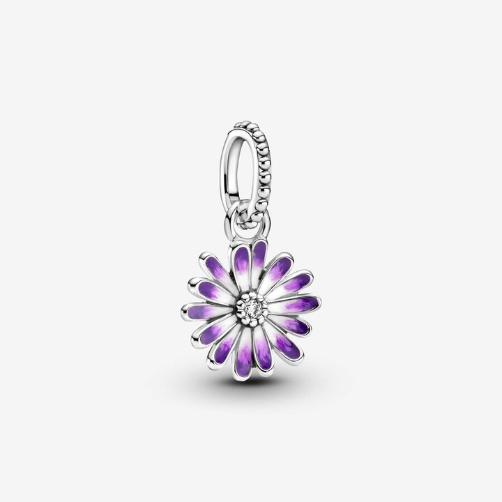 Talisman tip pandantiv Margareta Violet compatibil Pandora, Argint 925 si Zirconiu