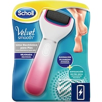Pila electronica Scholl Velvet Smooth, cu cristale si exfoliante, roz