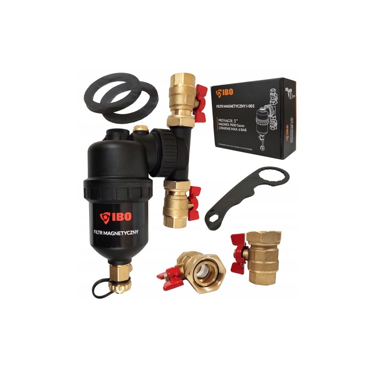 Filtru magnetic cu separator pentru impuritati I-003/1", prindere 1", Ibo Dambat IB220024