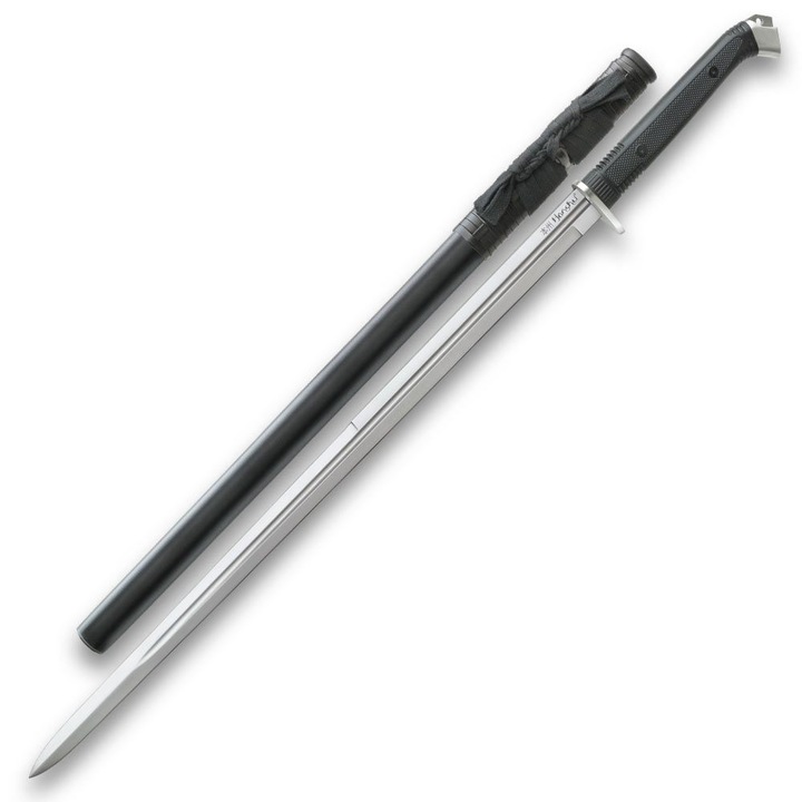 Sabie, United Cutlery, Honshu Boshin Double Edge, lama inox 1060, maner TPR, teaca piele, 103.1cm