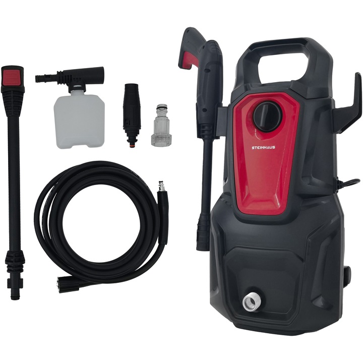 Водоструйка Steinhaus PRO-HPC14N, 1400 W, 110 бара, 306 л/ч, Маркуч 5 м