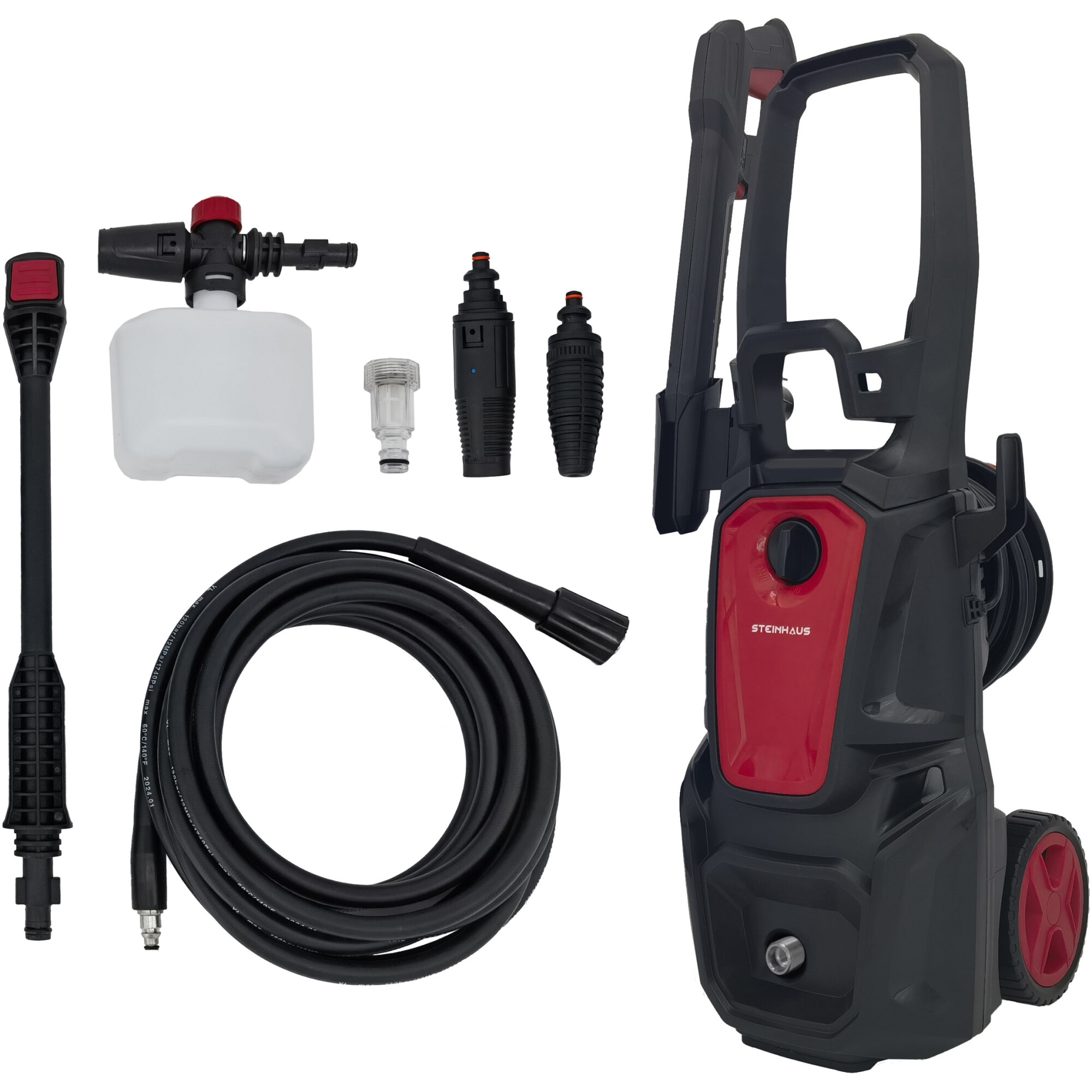 Aparat de spalat cu presiune Steinhaus PRO-HPC18N, 1800 W, 145bar, 330l/h, furtun presiune 10 m