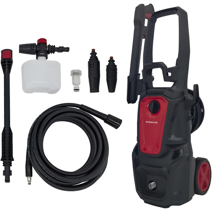 Aparat de spalat cu presiune Steinhaus PRO-HPC18N, 1800 W, 145bar, 330l/h, furtun presiune 10 m