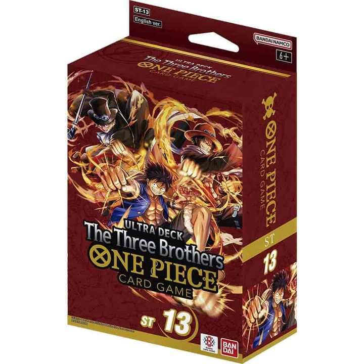 Set Joc de Societate Bandai, One Piece Ultra Starter Deck ST13, 51+ carti, 6+ ani, Engleza