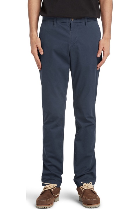 Pantaloni chino Timberland Stretch Twill Chino Pant albastru inchis 33