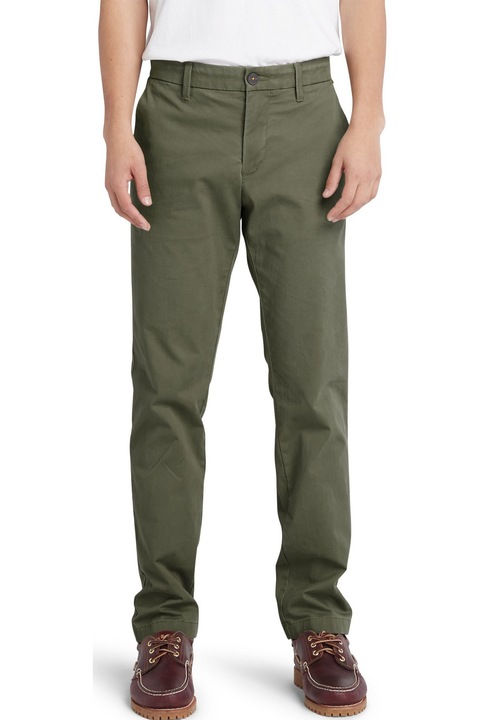 Pantaloni chino Timberland Stretch Twill Chino Pant verde 30