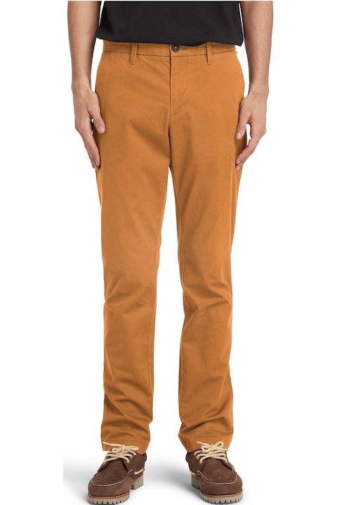 Pantaloni chino Timberland Stretch Twill Chino Pant maro 33