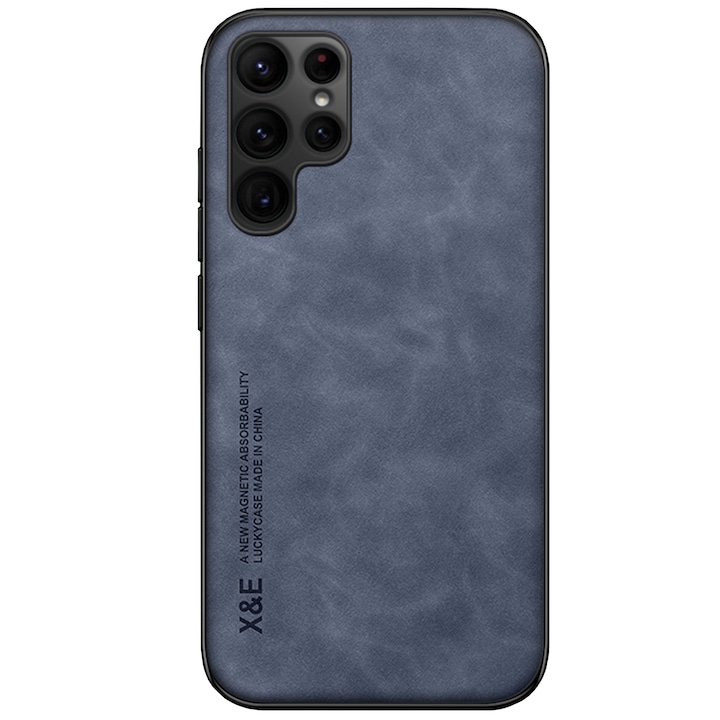 Син калъф за телефон от овча кожа за Samsung Galaxy Ultra Note 20 Call It Glass™