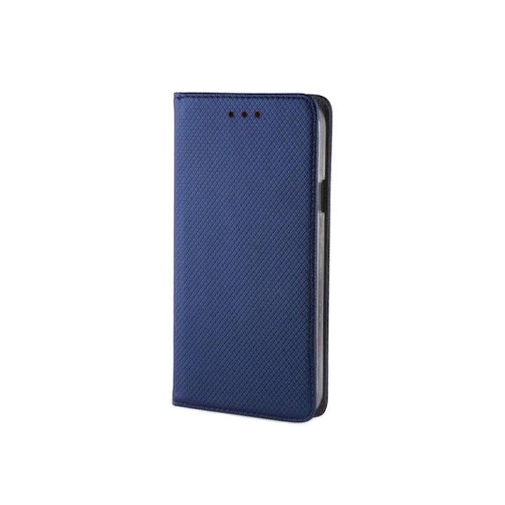 Калъф-книга, съвместим със Samsung Galaxy A15 5G и A15 4G, първокласна флип книга с магнитно затваряне и функция за стойка, джоб за карта, син