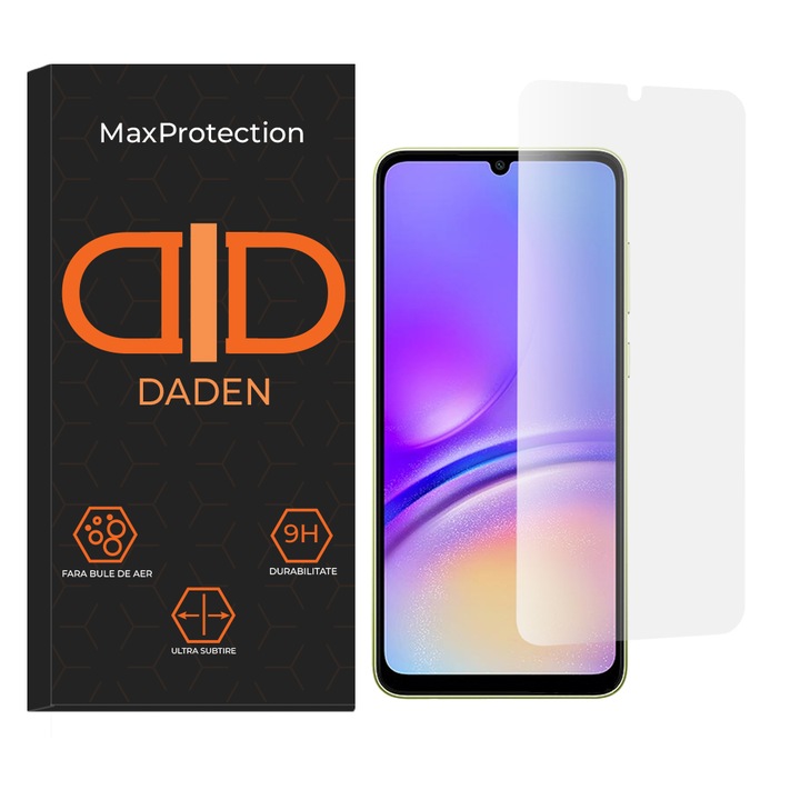 Üvegfólia Samsung Galaxy A05 / A05s készülékhez, edzett üveg 9H, 2,5D, klasszikus üveg, 0,33 mm, átlátszó