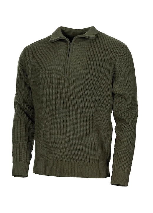 MFH Troyer férfi blúz, magas cipzárral, khaki, Khaki, 2XL