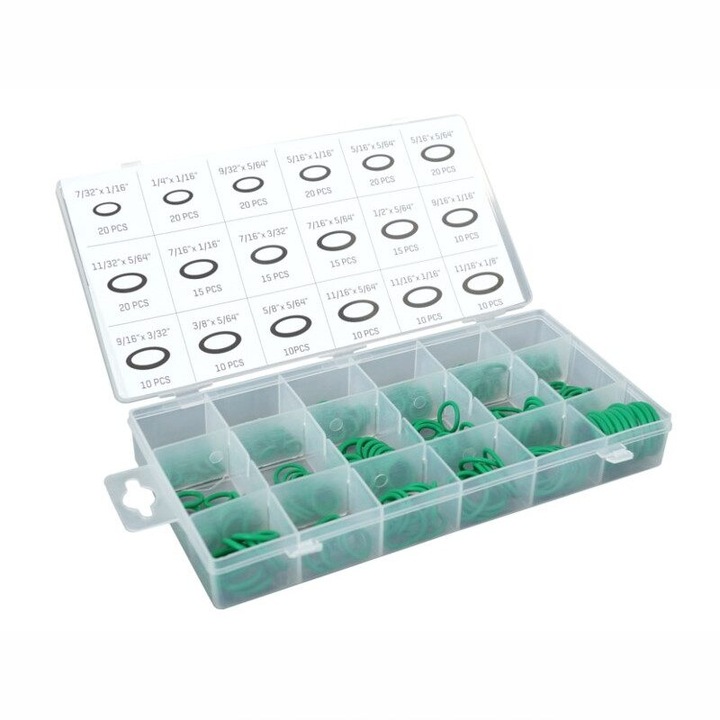 Trusa 270 O Ring verzi, pentru etansare aer conditionat, 86440 Carmotion