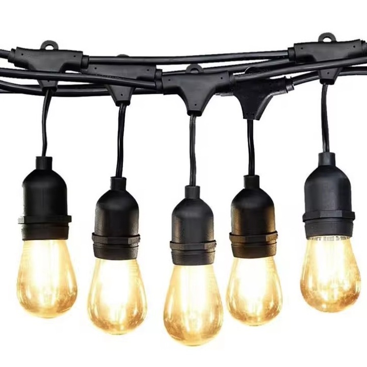 Ghirlanda luminoasa, Zola®, 20 becuri, lungime totala 20 m, 220-240V, 50/60Hz, lumina alb cald, clasa impermeabilitate IP44, lungime intre becuri ~ 100 cm