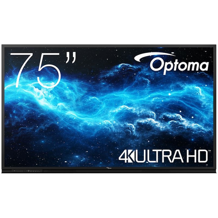 Интерактивен дисплей Optoma Series 3 gen.2 3752RK, 75", UHD, 400nit, 6ms, Android 11, CPU A55*4 + A52*2, RAM 4GB, памет 32GB