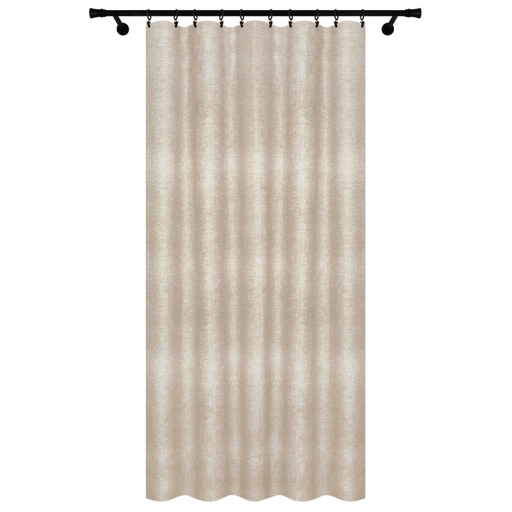 Перде Voppi Adela, гладко, 140x260 см, Полиестер, Сиво