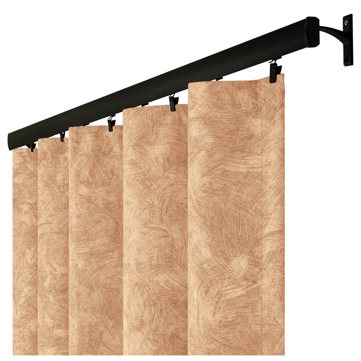 Перде Voppi JANTAR, едноцветно, 140x230см, Полиестер, Сиво