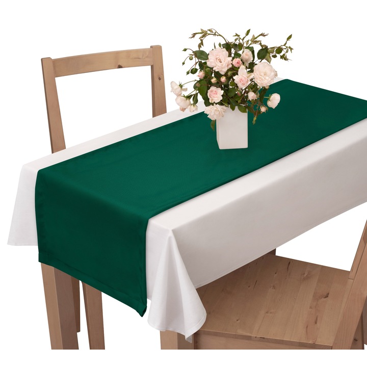 Voppi terítő, poliészter, 40x110 cm, zöld
