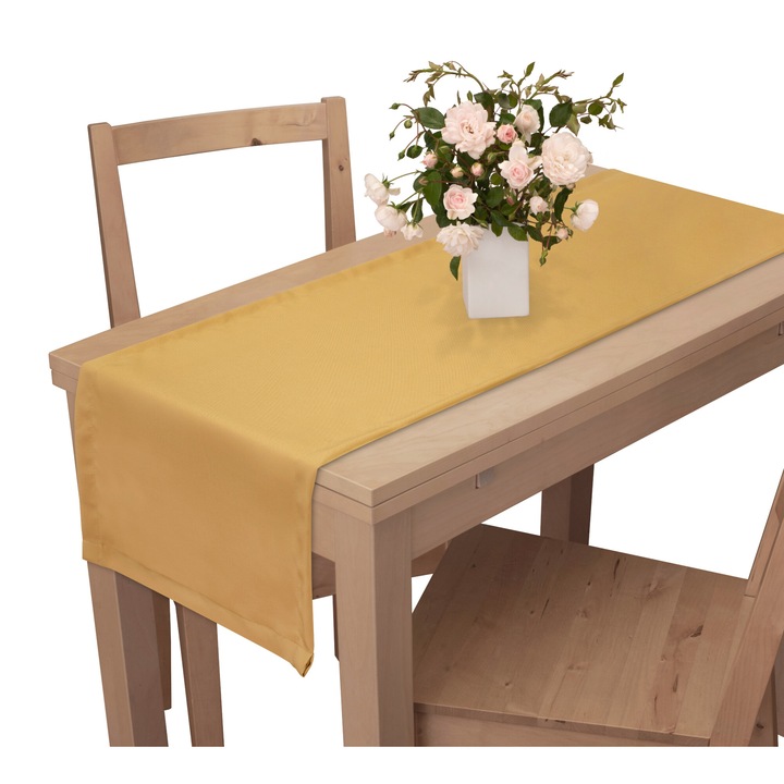 Voppi terítő, 40x120cm, poliészter, sárga