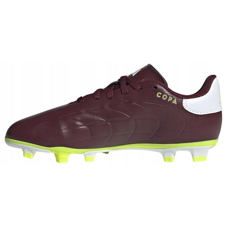 Ghete fotbal copii Adidas Copa Pure 2 Club FXG JR, sintetic, visiniu, 36 2/3 EU