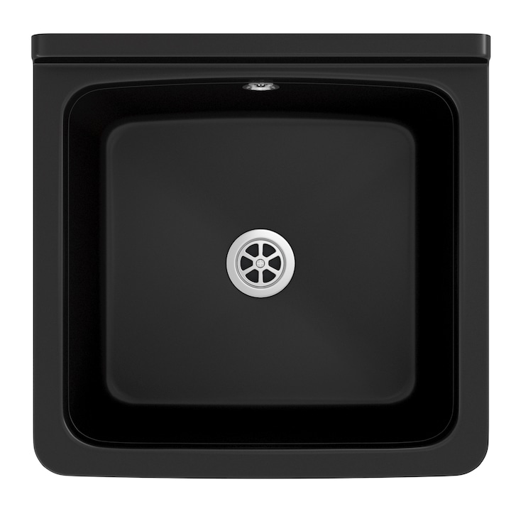 Chiuveta GRANITAN Orta, rezistenta la substante chimice, negru, 40x38x22.9cm